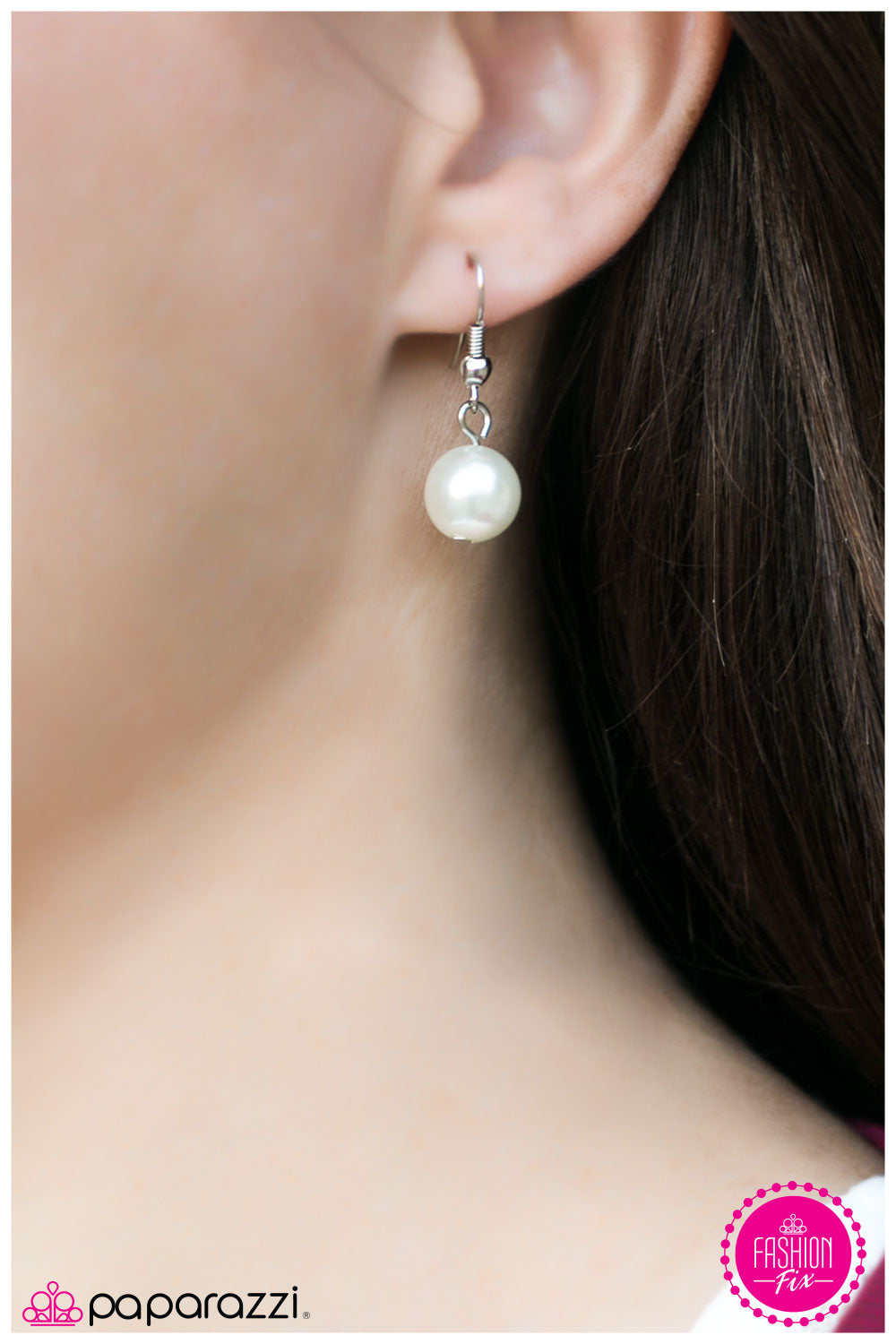 Paparazzi ♥ Crazy About You - White ♥  Necklace