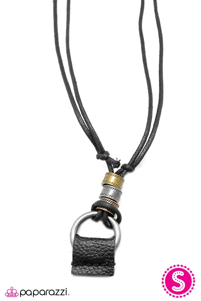 Paparazzi ♥ Hell-Bent For Leather - Black ♥ Necklace