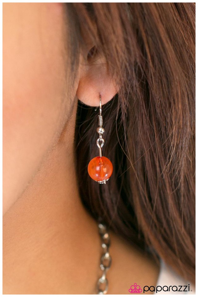 Paparazzi ♥ Made For Each Other - Orange ♥ Necklace