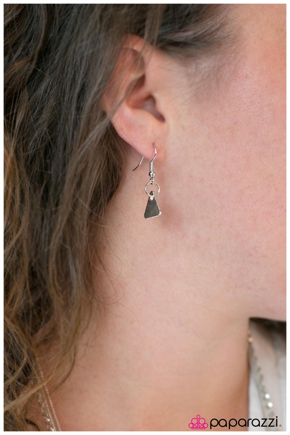 Paparazzi ♥ Time To TRI Something New - Silver ♥  Lanyard