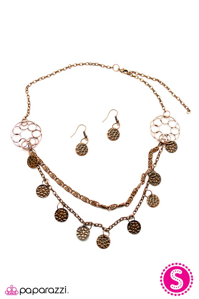 Paparazzi ♥ Pirate Queen - Copper ♥ Necklace