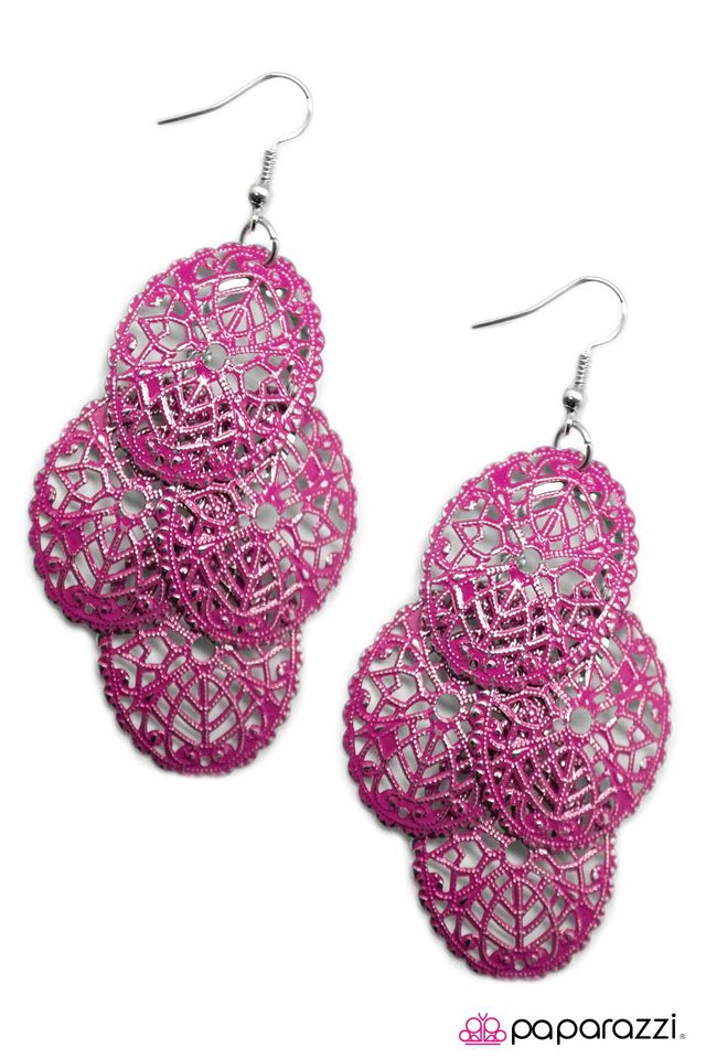 Paparazzi ♥ Primarily Polished - Purple ♥ Earrings