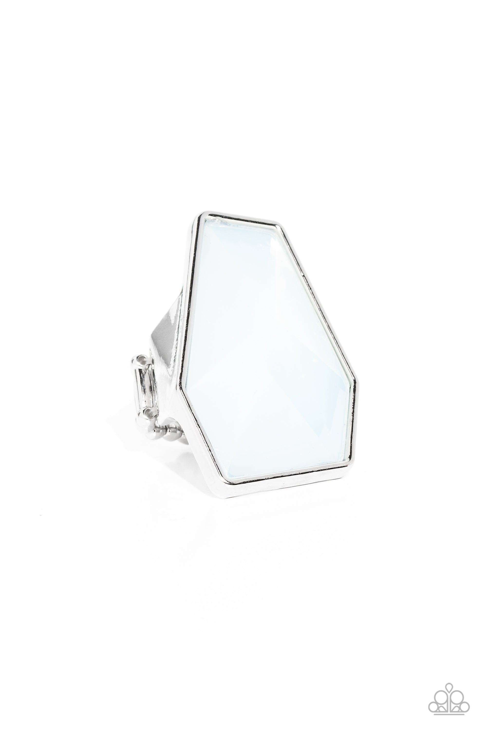 Paparazzi ♥ Geotic Glaze - White ♥ Ring – LisaAbercrombie