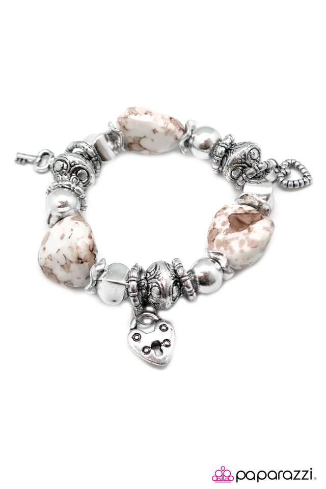 Paparazzi ♥ Shopaholic - White ♥ Bracelet
