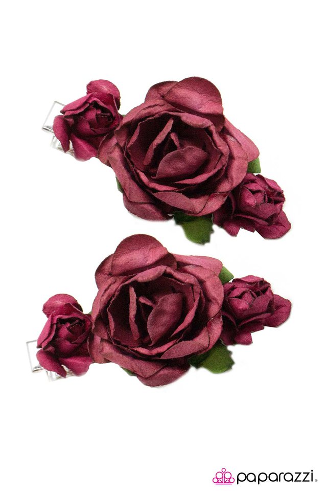 Paparazzi ♥ Sugar Plum Fairy - Red ♥ Hair Clip