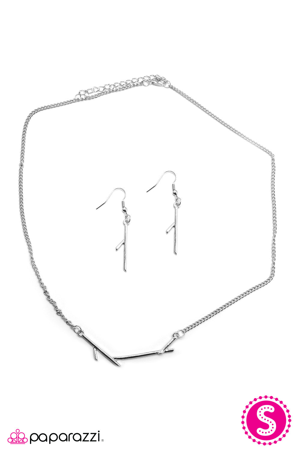 Paparazzi ♥ Firewood - Silver ♥  Necklace