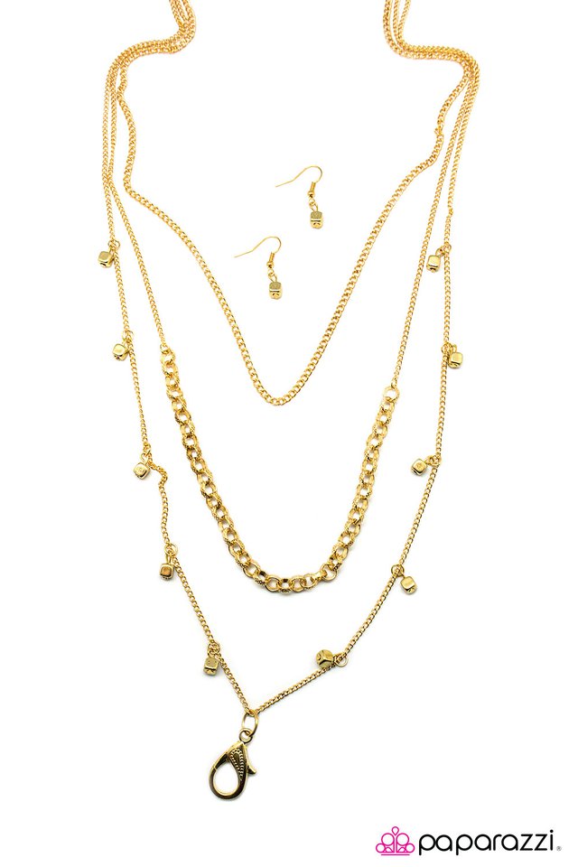 Paparazzi ♥ Flash Mob - Gold ♥ Lanyard