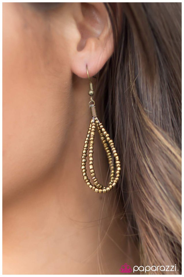 Paparazzi ♥ All You BEAD Is Love - Brass ♥ Necklace