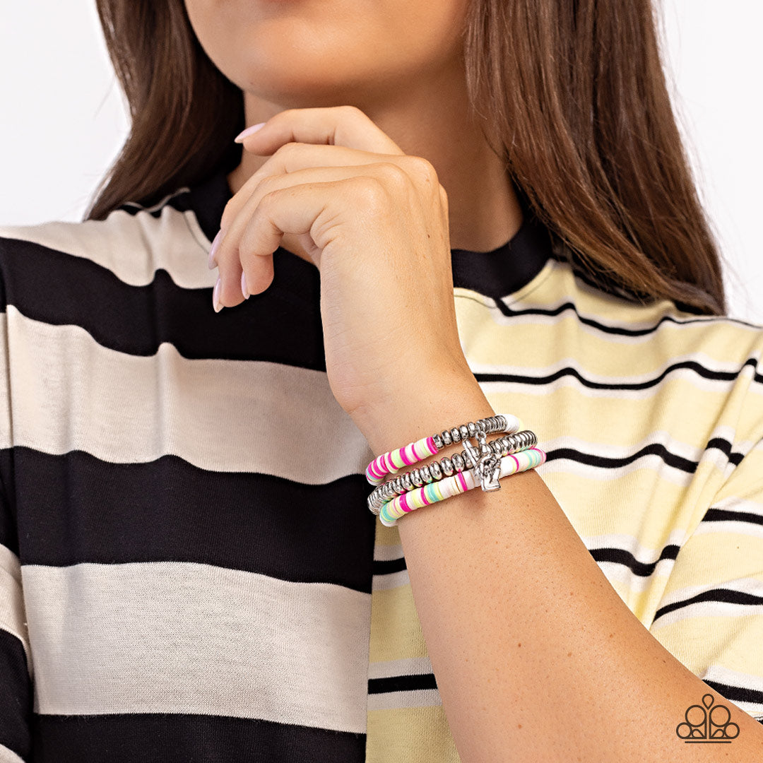 Paparazzi ♥ Peaceful Potential - White ♥ Bracelet – LisaAbercrombie