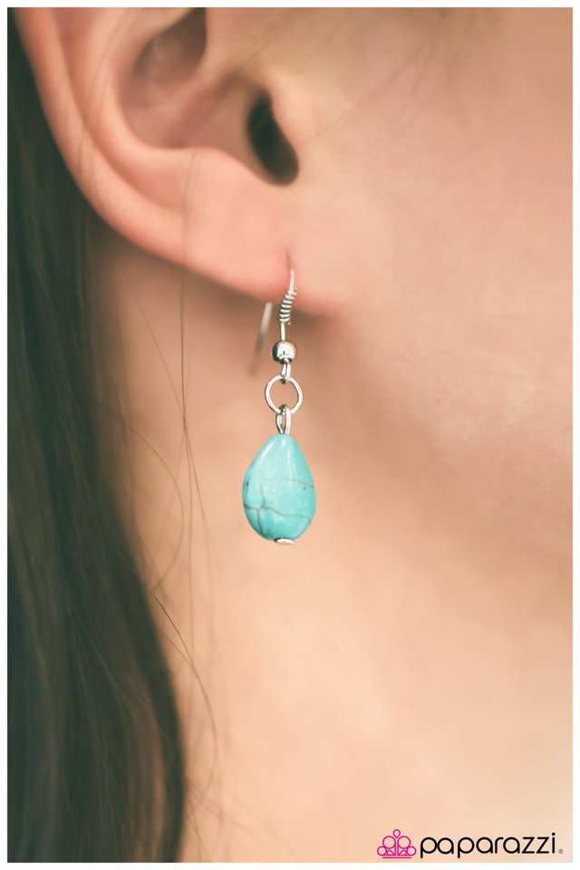 Paparazzi ♥ Stone Mesa - Blue ♥ Necklace