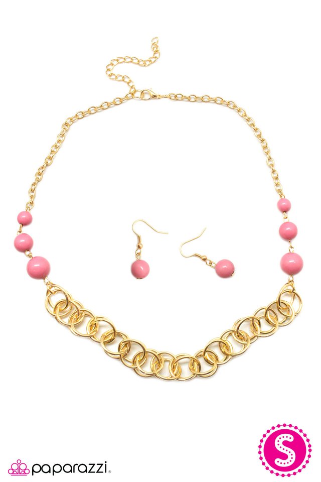 Paparazzi ♥ Divine Grace - Pink ♥ Necklace
