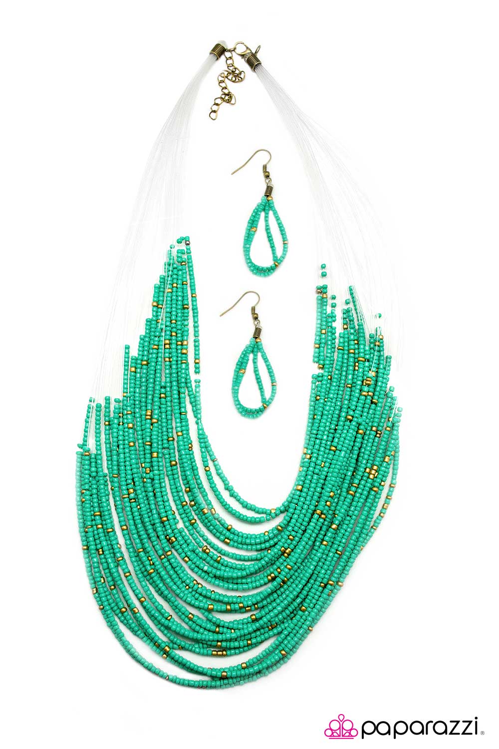 Paparazzi ♥ Cherokee Falls - Blue ♥  Necklace