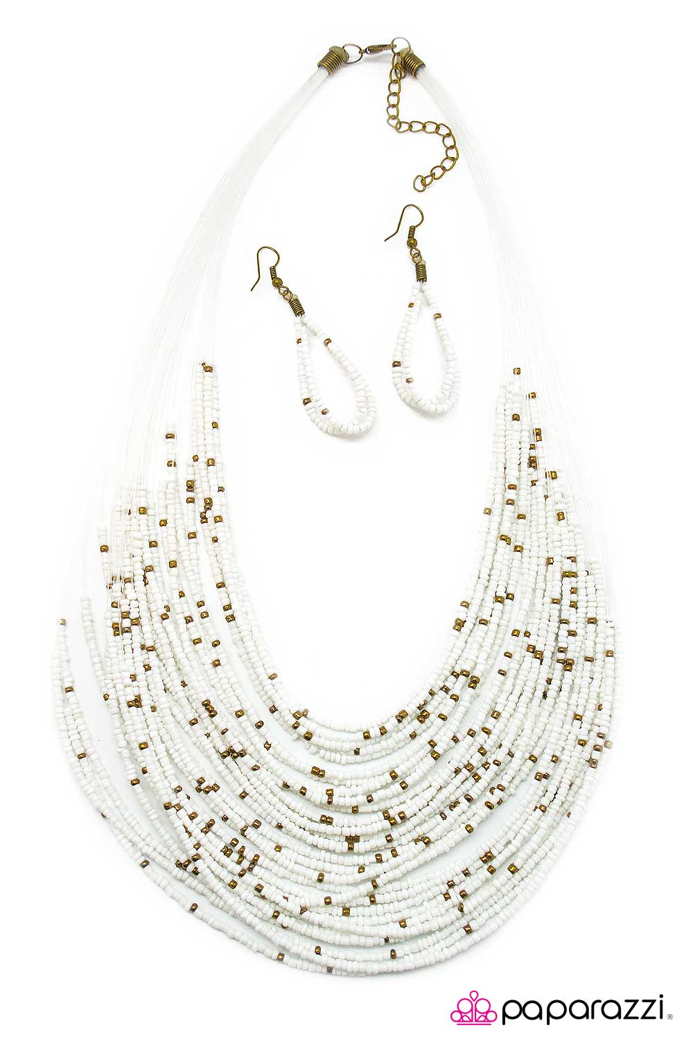 Paparazzi ♥ Cherokee Falls - White ♥  Necklace