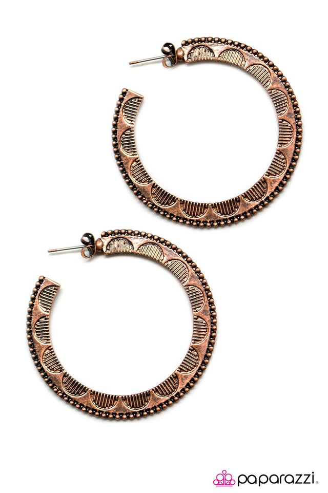 Paparazzi ♥ The Rio Grande - Copper ♥ Earrings