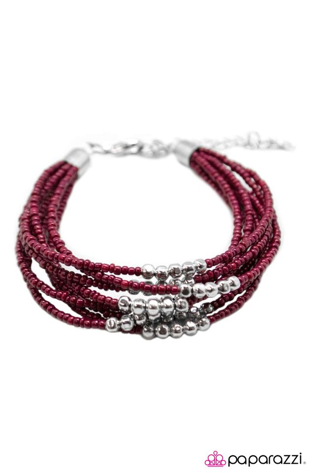 Paparazzi ♥ Just BEAD it! - Pink ♥ Bracelet