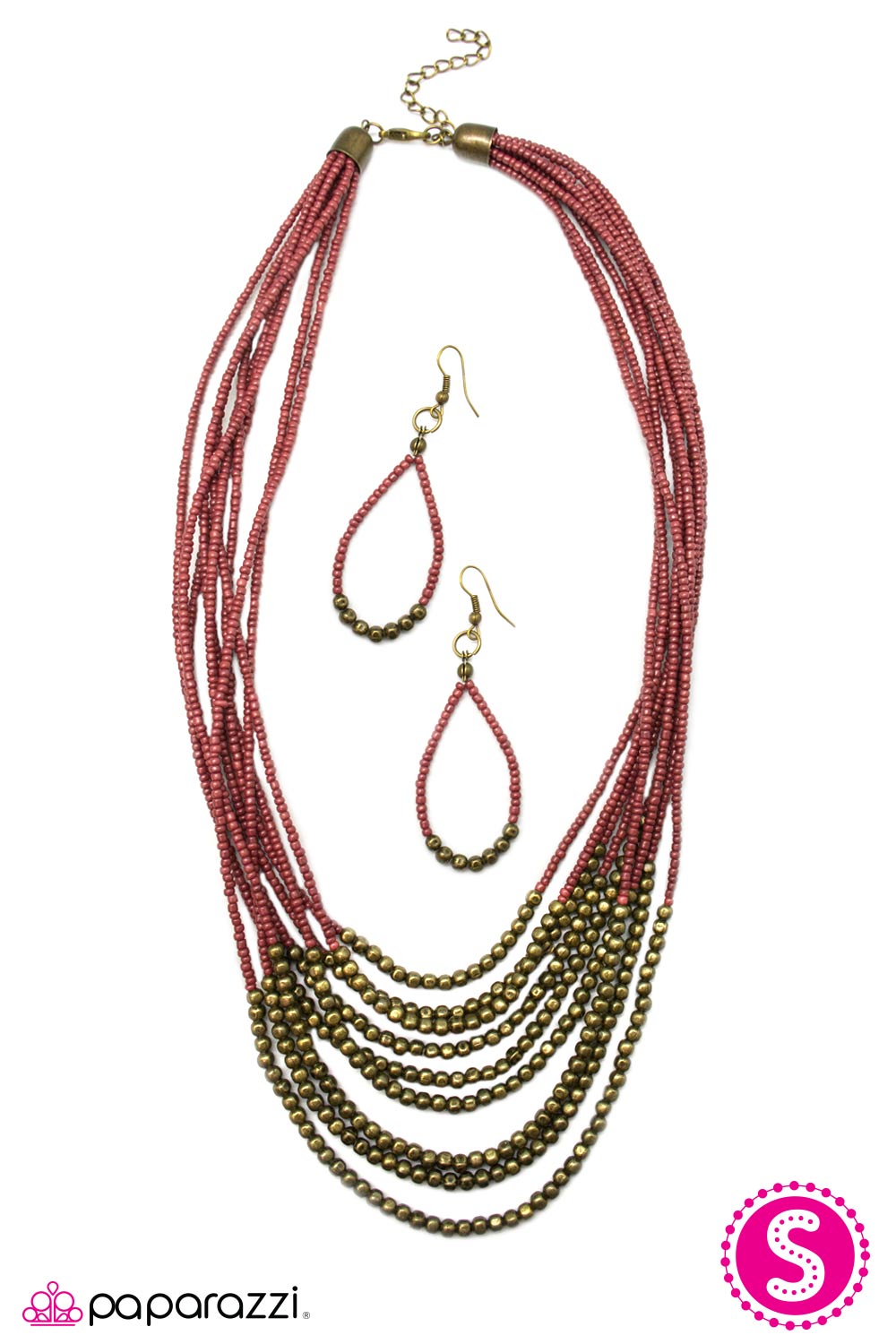 Paparazzi ♥ Time To Tango - Red ♥  Necklace