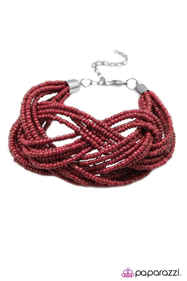 Paparazzi ♥ Another Round Of Applause - Red ♥ Bracelet