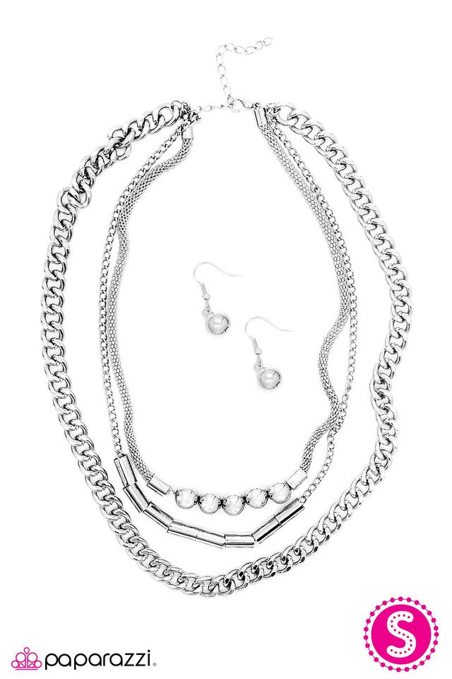 Paparazzi ♥ Young and Reckless - Silver ♥ Necklace