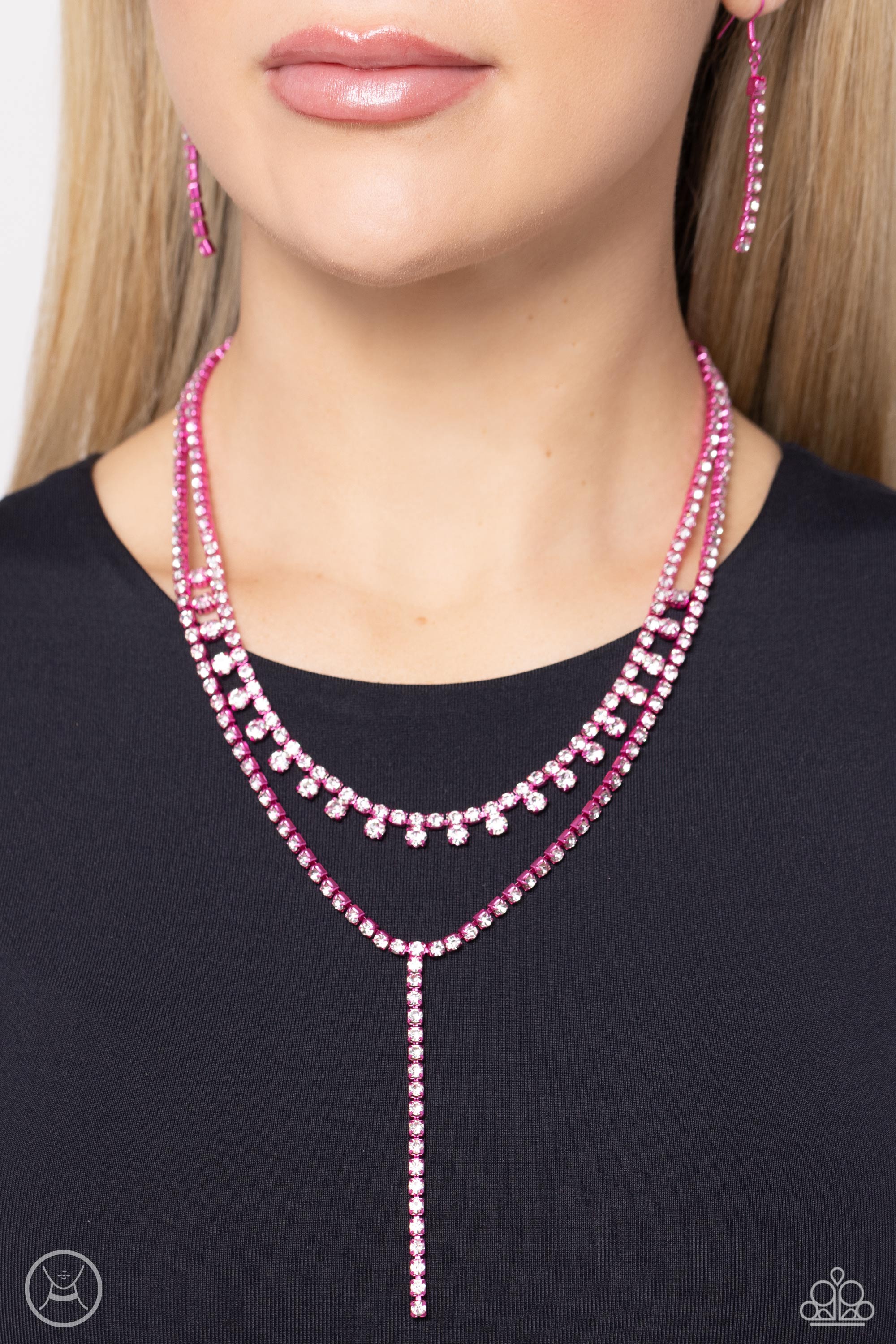 Paparazzi ♥ Champagne Night - Pink ♥ Necklace – LisaAbercrombie