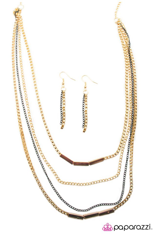 Paparazzi ♥ True Grit - Gold ♥ Necklace