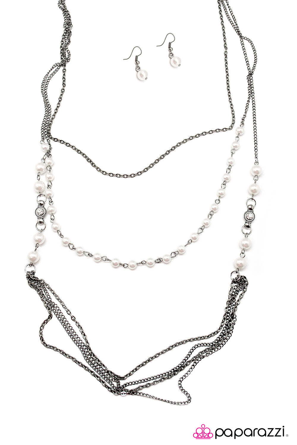 Paparazzi ♥ Rodeo Drive - White ♥  Necklace