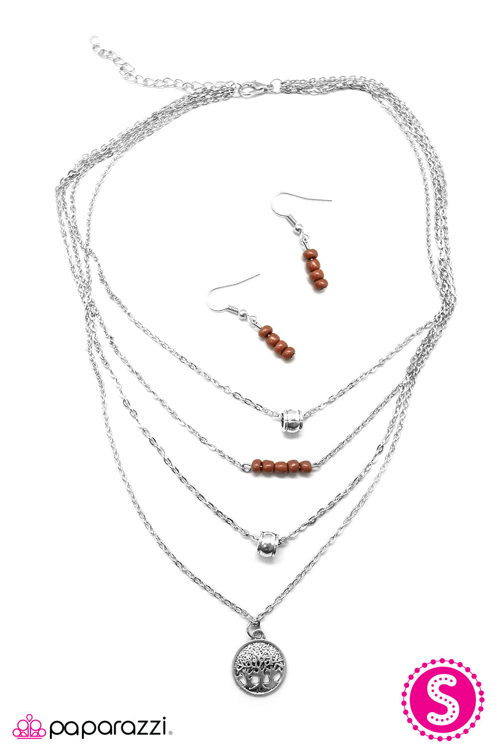 Paparazzi ♥ Take A BOUGH - Red ♥  Necklace