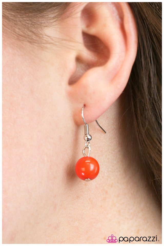 Paparazzi ♥ Party On! - Orange ♥ Necklace