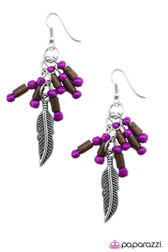 Paparazzi ♥ A High-Flier - Purple ♥ Earrings