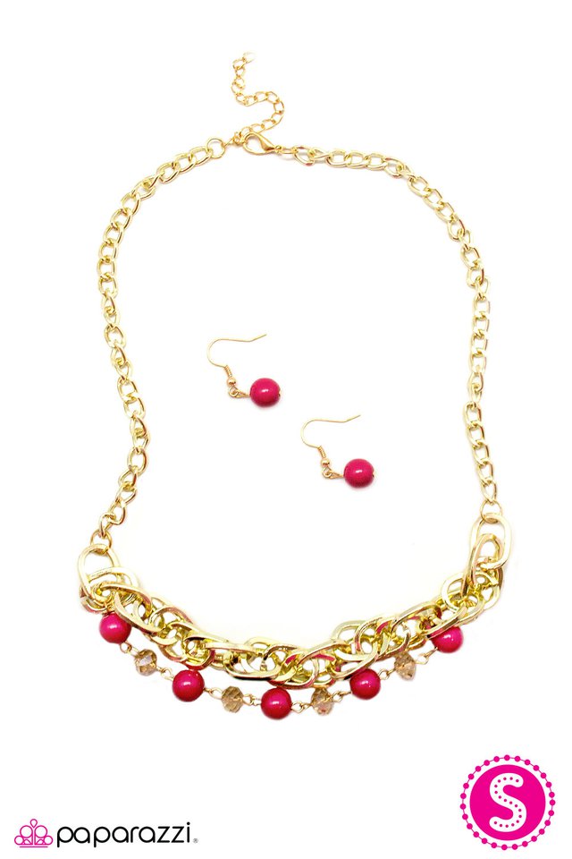 Paparazzi ♥ Luck Be A Lady - Pink ♥ Necklace