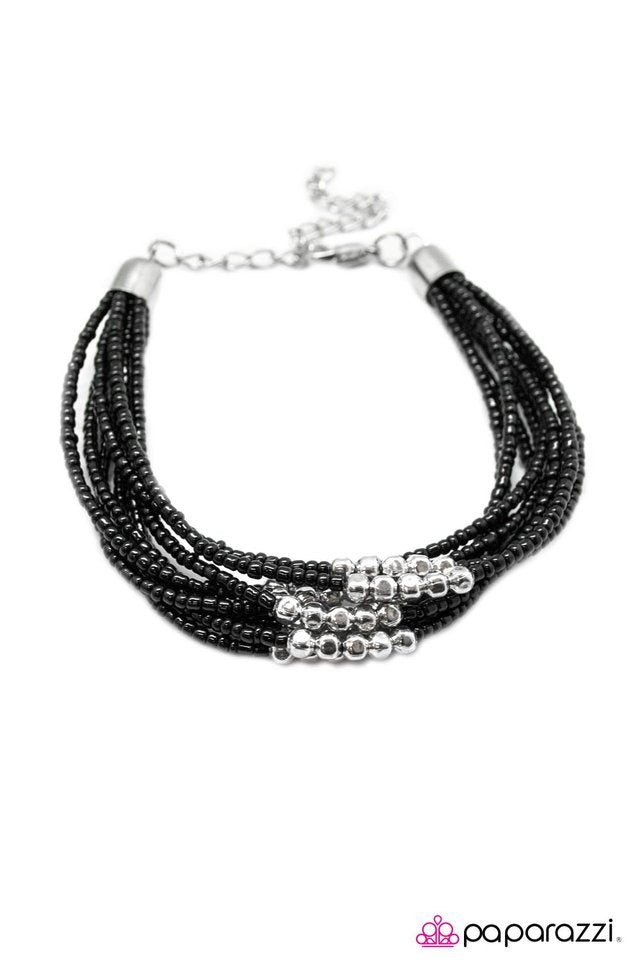 Paparazzi ♥ Just BEAD It! - Black ♥ Bracelet