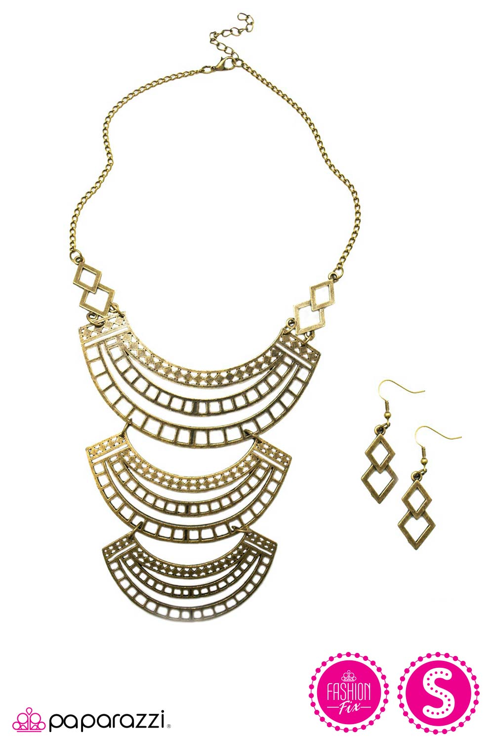 Paparazzi ♥ Queen of the Nile - Brass ♥  Necklace