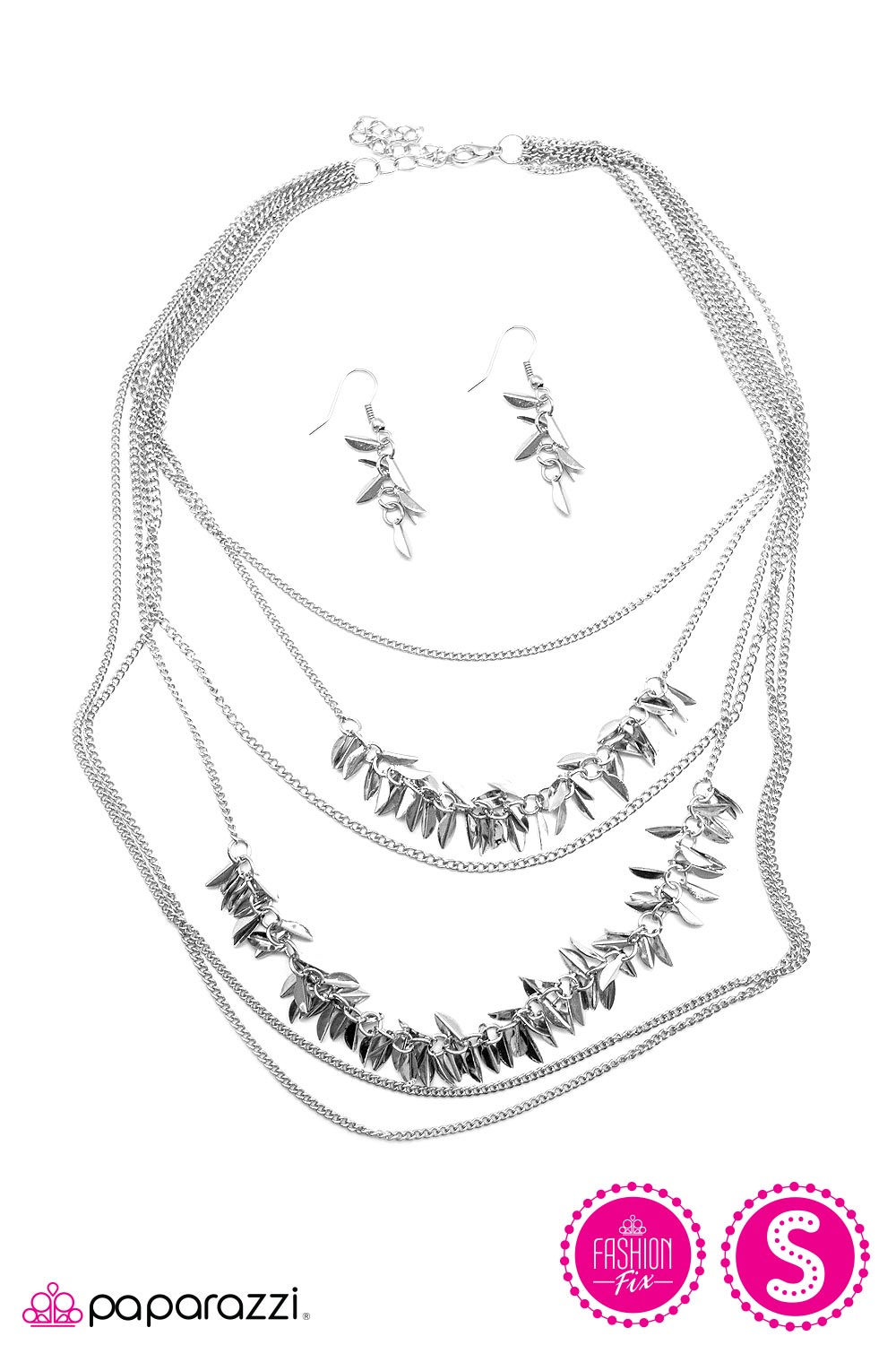 Paparazzi ♥ A Craving for Chaos - Silver ♥  Necklace