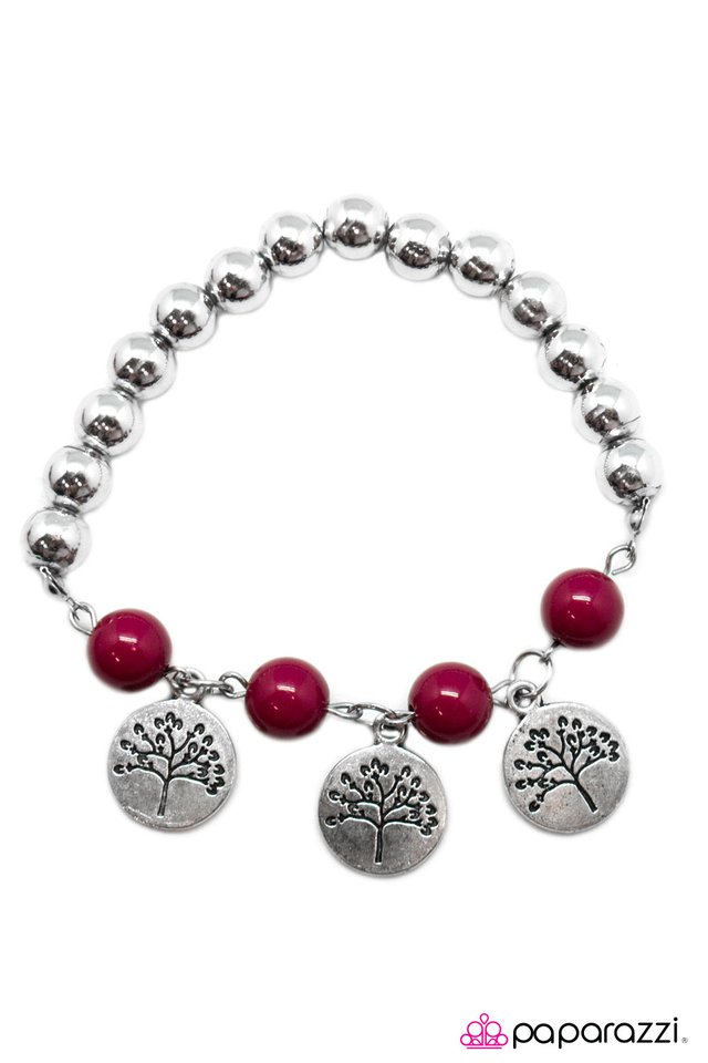 Paparazzi ♥ Dont Mess With Mother Nature - Pink ♥ Bracelet