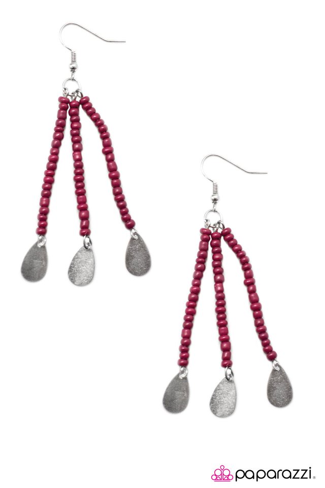 Paparazzi ♥ Desert Serenade - Pink ♥ Earrings