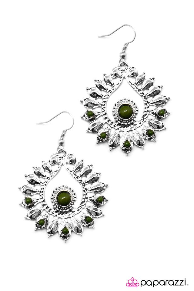 Paparazzi ♥ Presented With Pride - Green ♥ Earrings
