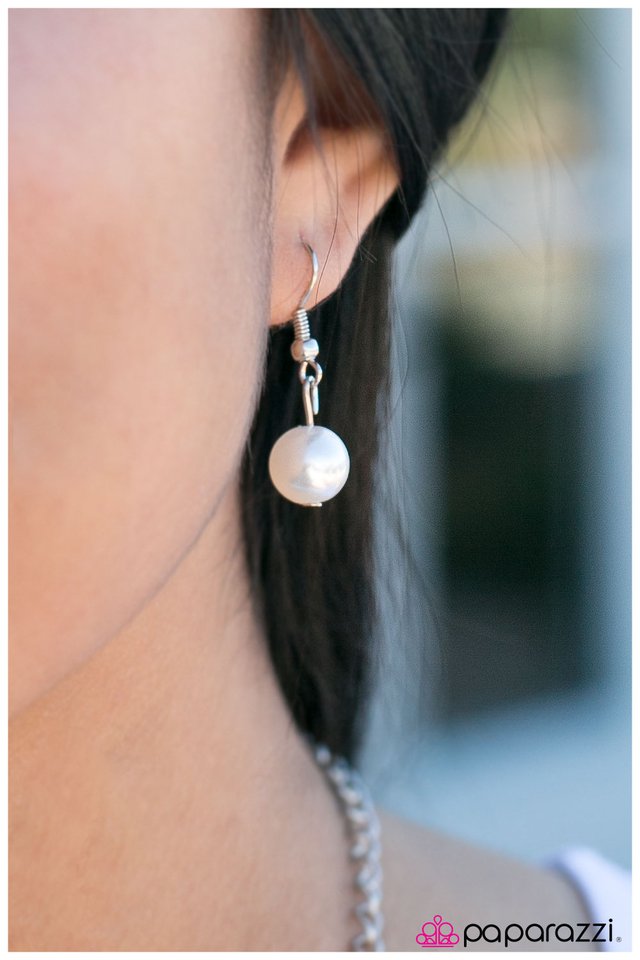 Paparazzi ♥ Well Spent - White ♥ Necklace