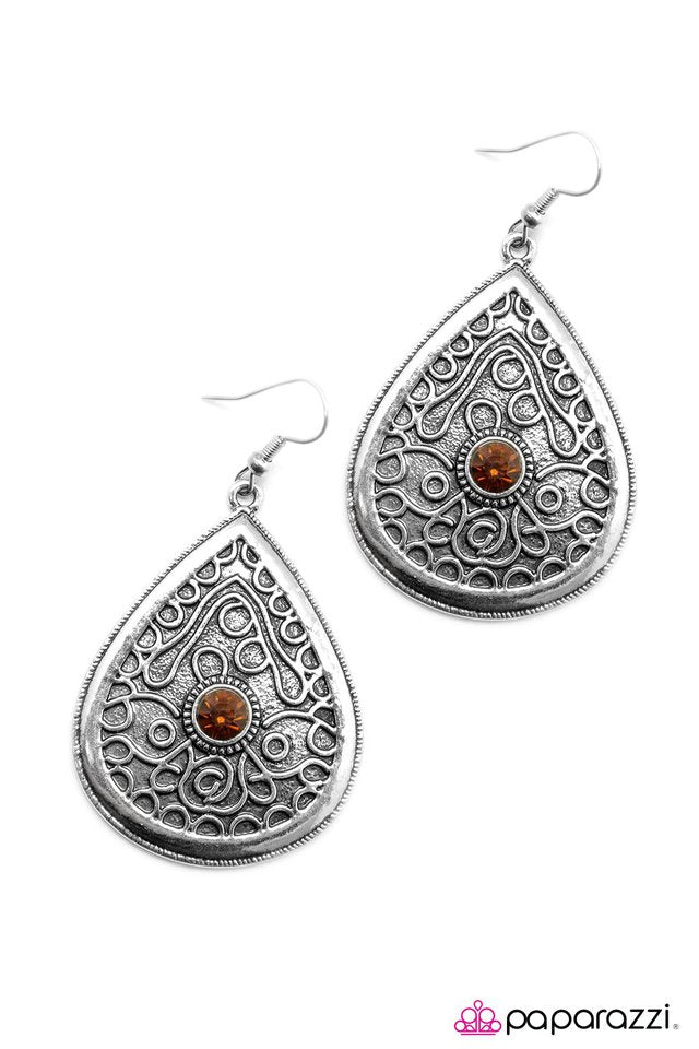 Paparazzi ♥ What Are You Waiting For? - Brown ♥ Earrings