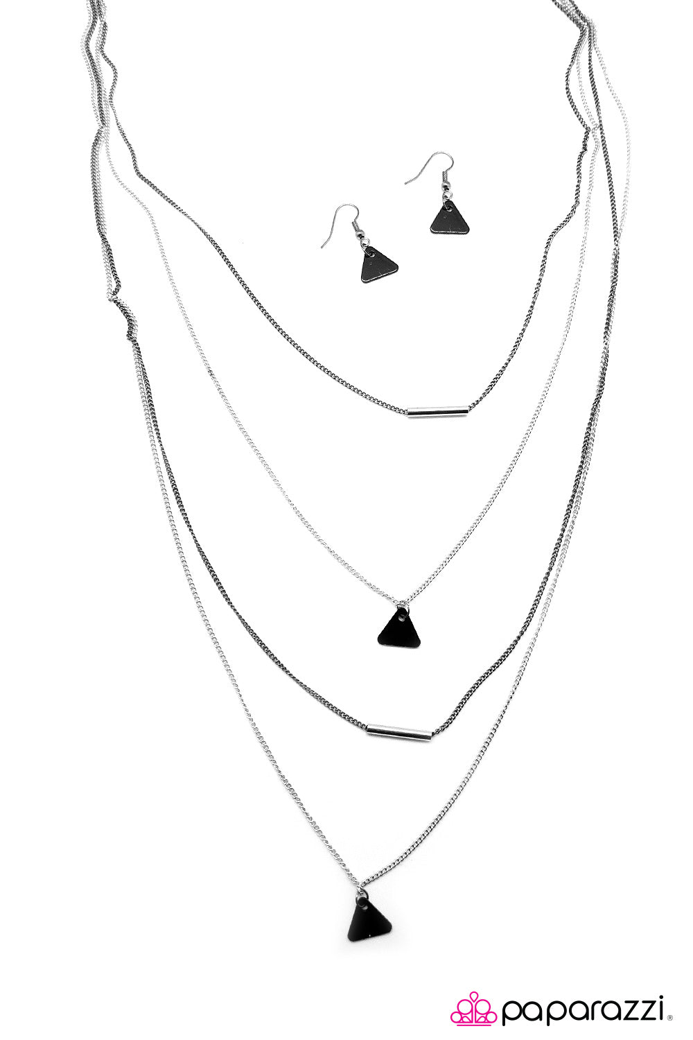 Paparazzi ♥ Just TRI and Stop Me! - Black ♥  Necklace