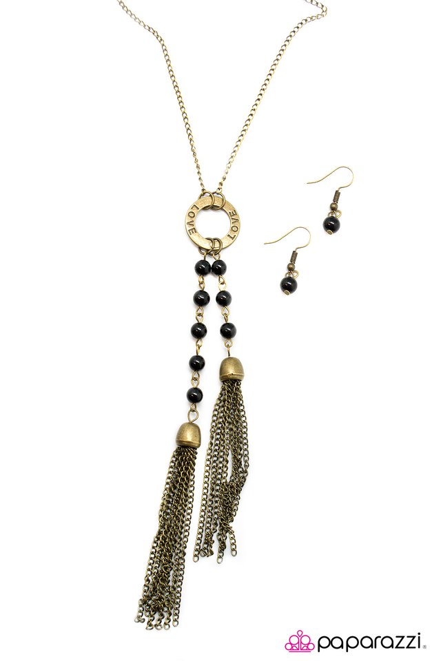 Paparazzi ♥ Love Will Set You Free - Brass ♥ Necklace