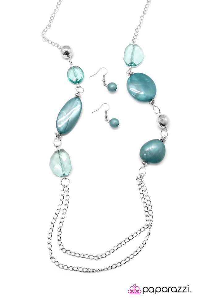 Paparazzi ♥ Cast In Stone - Blue ♥ Necklace