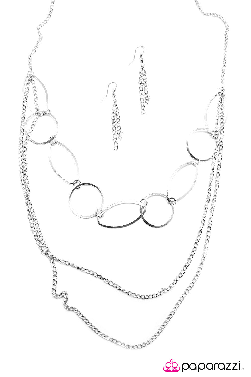 Paparazzi ♥ Here We Go Again - Silver ♥  Necklace
