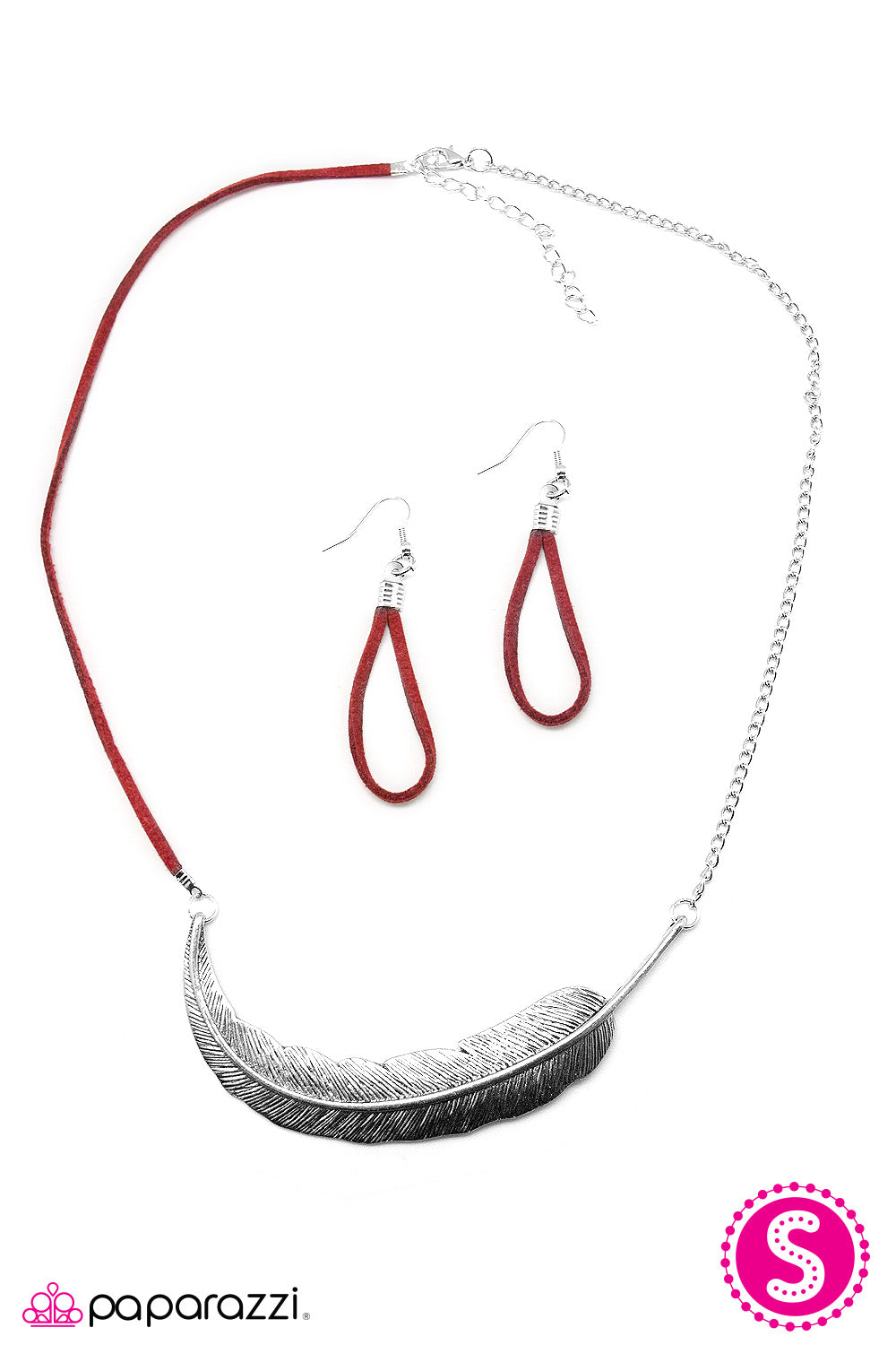 Paparazzi ♥ Airborne - Red ♥  Necklace