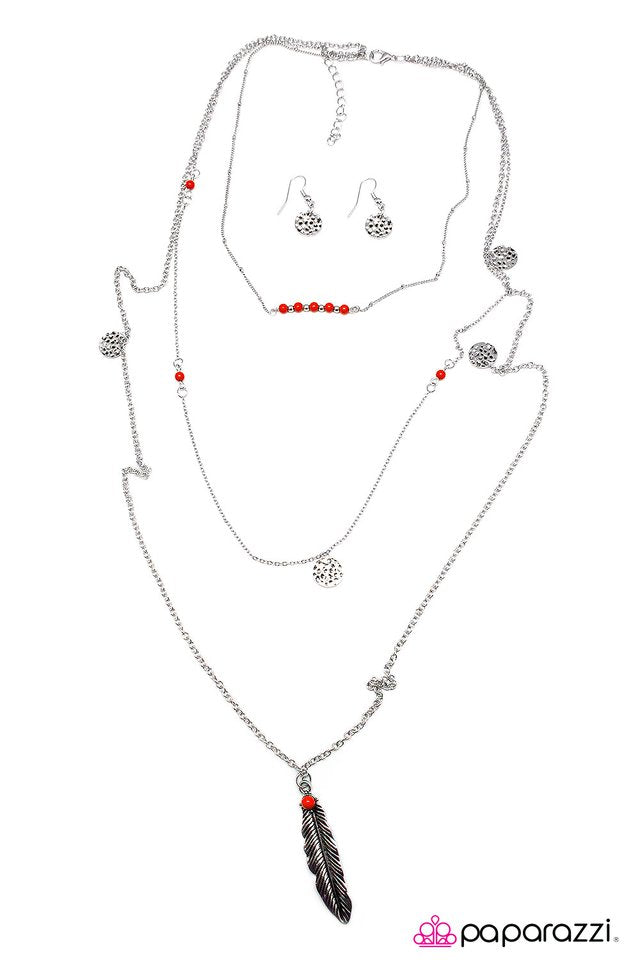 Paparazzi ♥ Roadrunner - Red ♥ Necklace