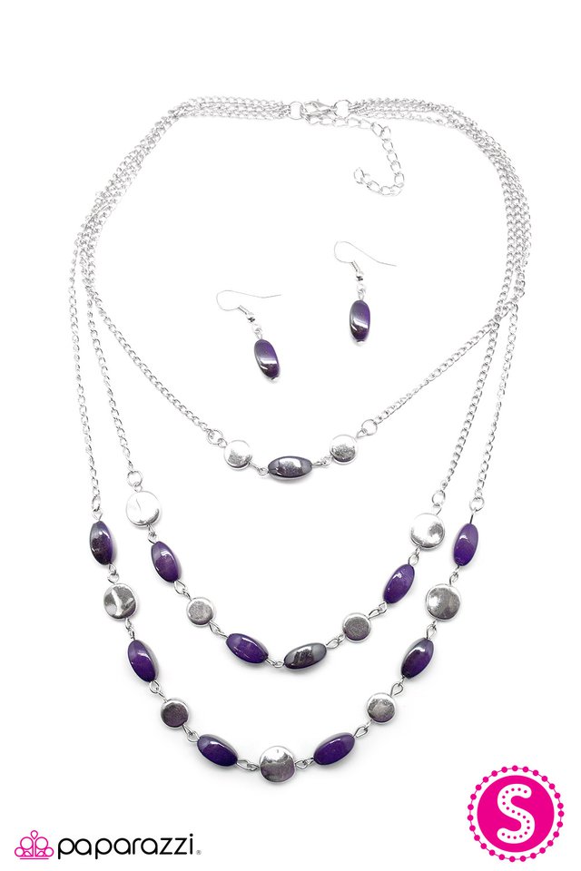 Paparazzi ♥ Take A Look At Me Now - Purple ♥ Necklace