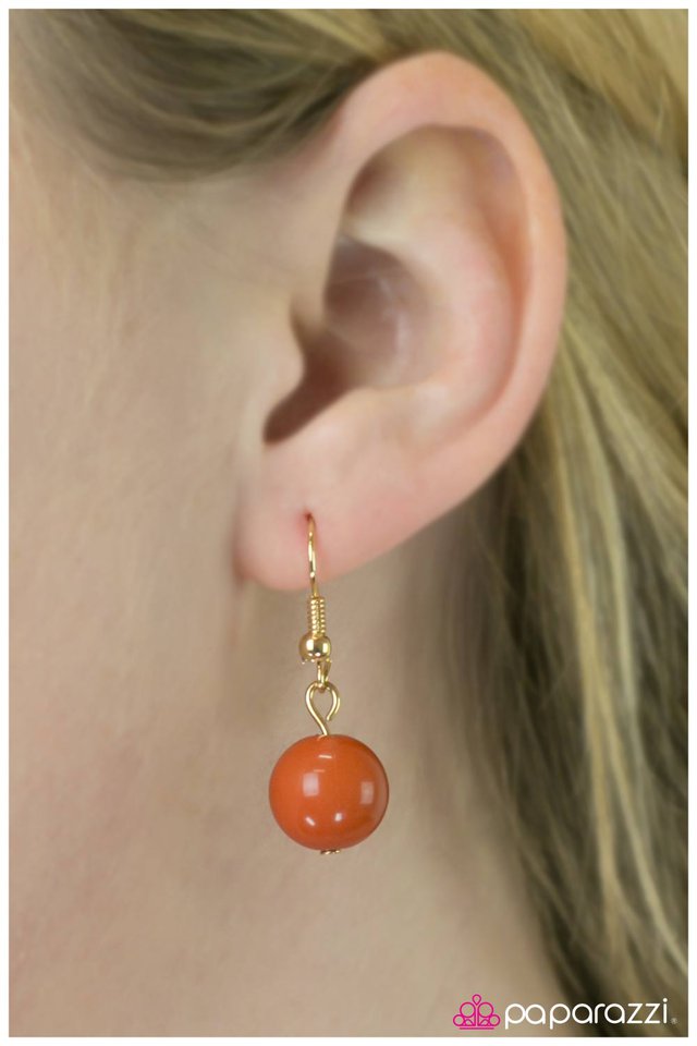 Paparazzi ♥ City Lights - Orange ♥ Necklace