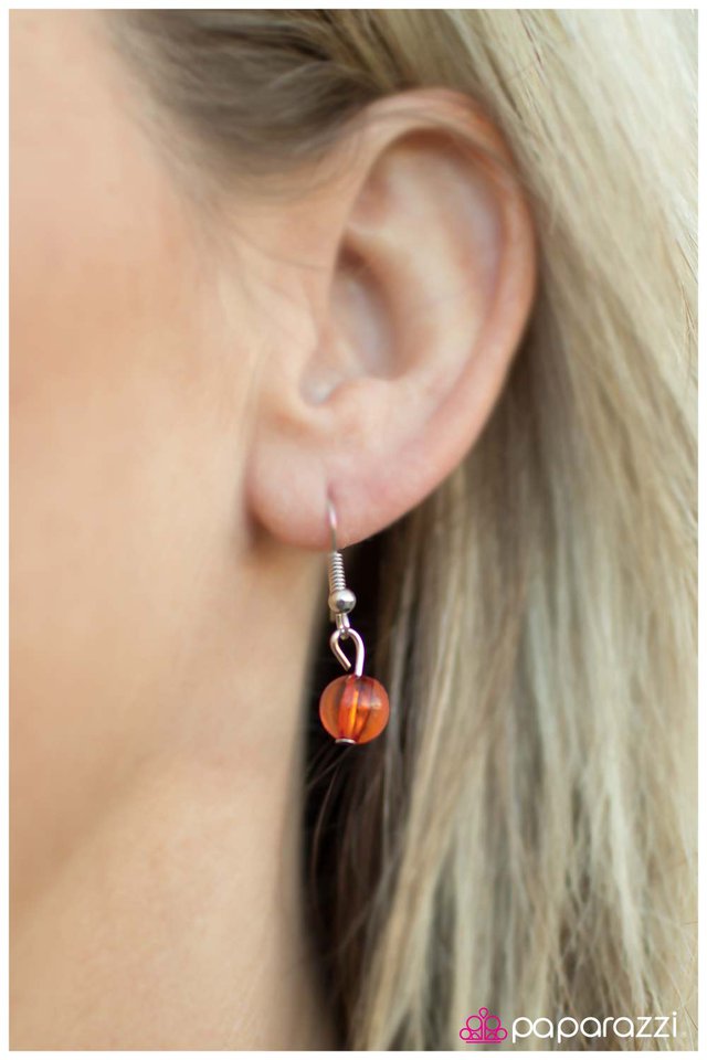 Paparazzi ♥ A Subtle Reminder - Orange ♥ Necklace