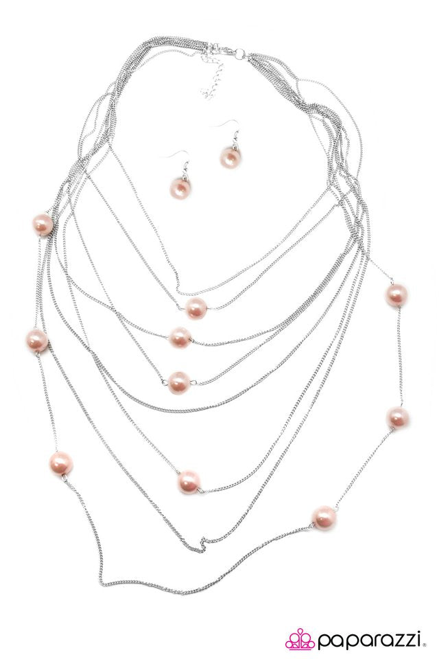 Paparazzi ♥ Pearl Symphony - Pink ♥ Necklace