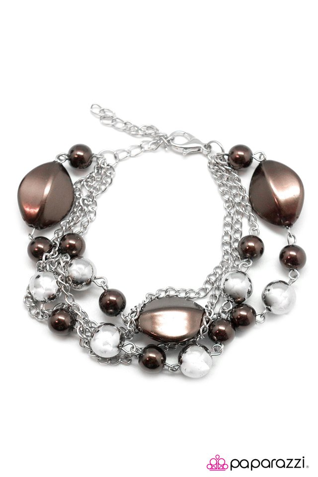 Paparazzi ♥ Jersey Girl - Brown ♥ Bracelet