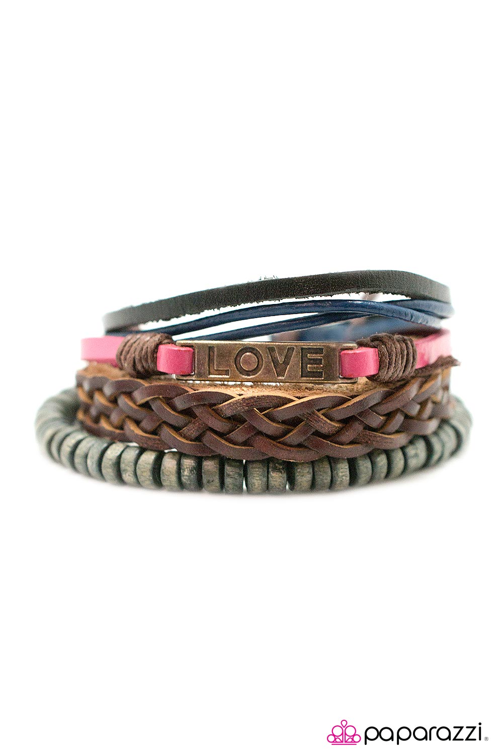 Paparazzi ♥ Eat, Pray, Love - Pink ♥  Bracelet
