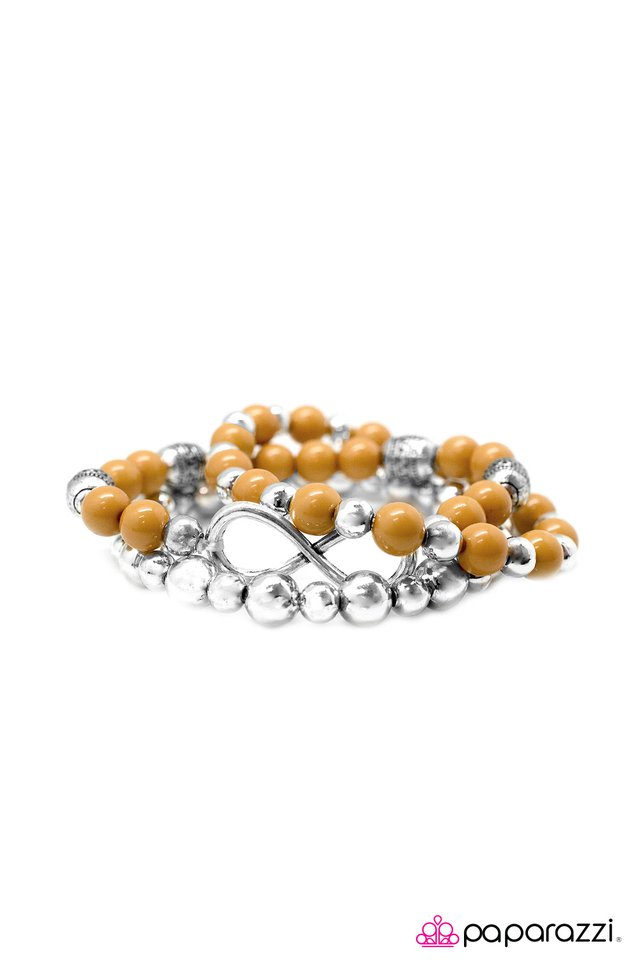 Paparazzi ♥ A Race Against Time - Yellow ♥ Bracelet